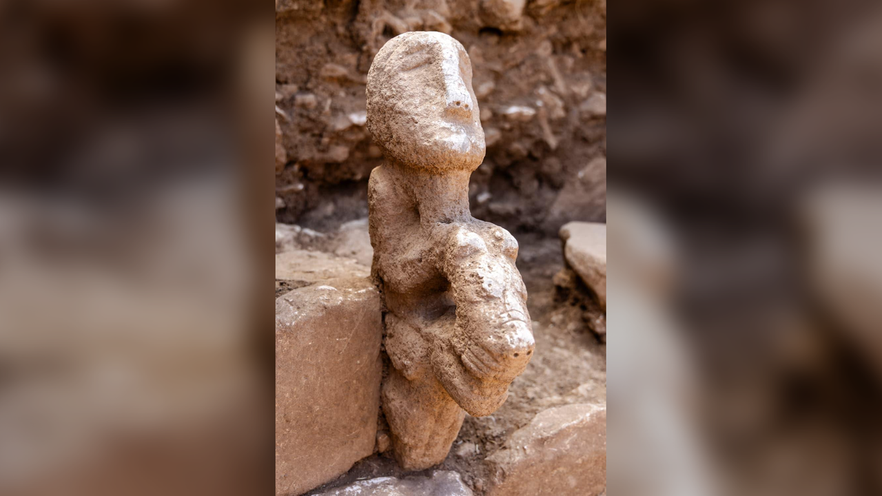 11,000-Year-Old Statue of Person Riding Leopard Unearthed in Turkey