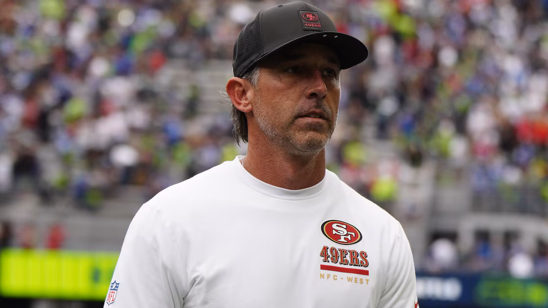 49ers Coach Kyle Shanahan Attends Training Camp After Car Crash