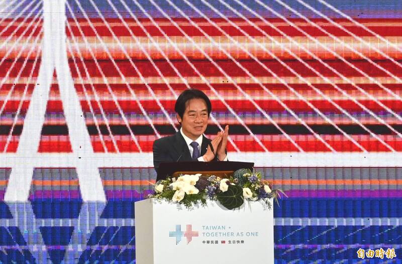 賴清德國慶晚會致詞呼籲跨黨派立委支持總預算與追加預算