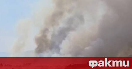Голям пожар затвори автомагистрала „Тракия“, движението пренасочено