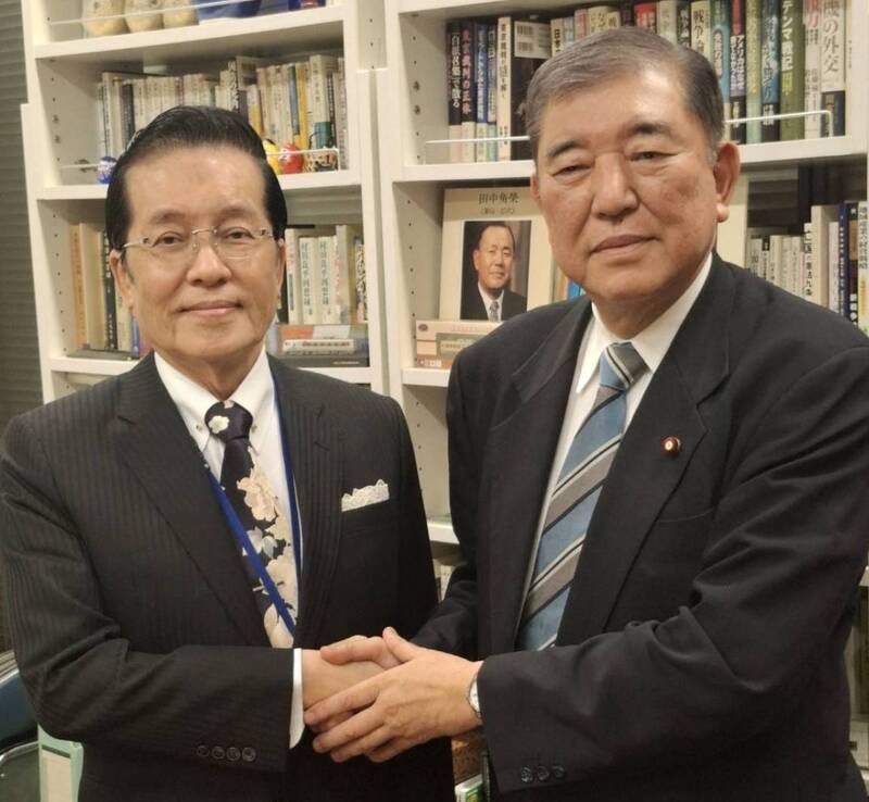 國民黨副主席張榮恭訪日，盼與石破茂交流及促進台日體育合作