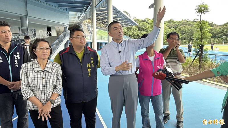 基隆田徑場試營運後積水問題 市府勘查並研議改善方案