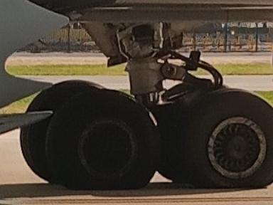 American Airlines Flight Blows Tire After Landing at Chicago O'Hare