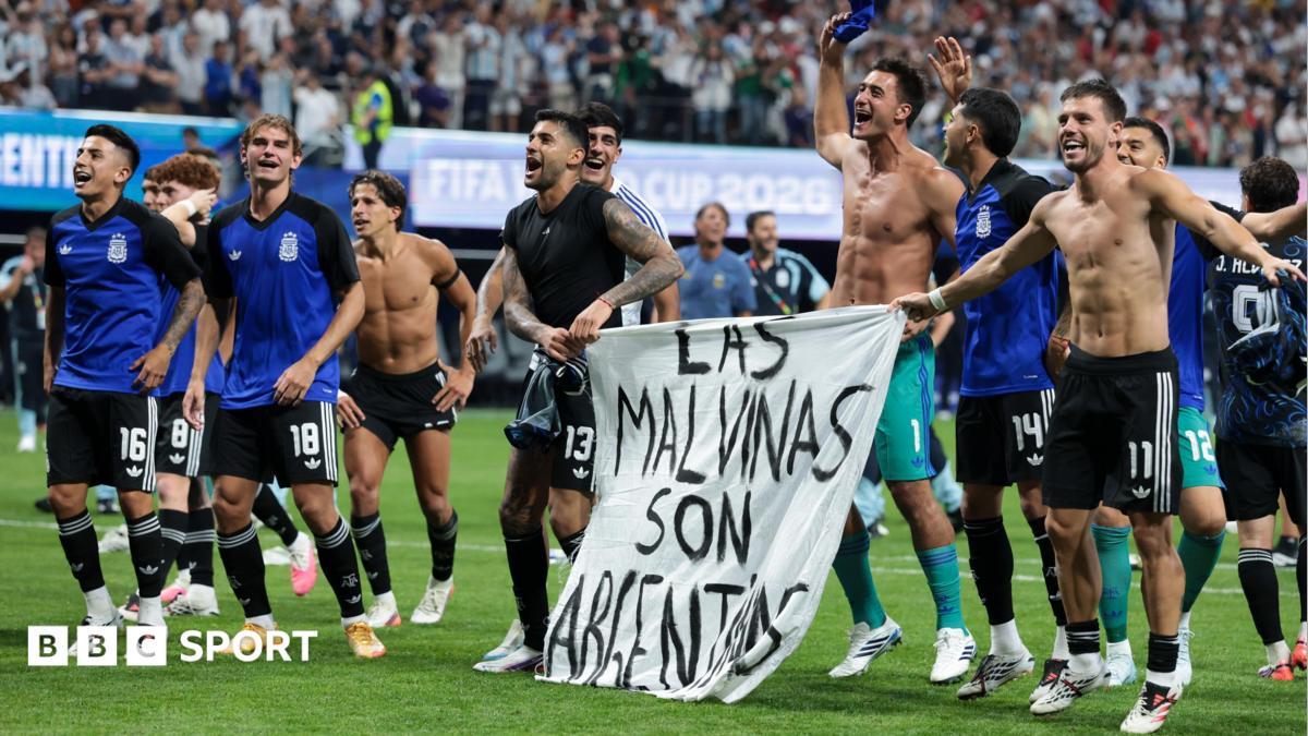 Argentina Players Display Falklands Banner After World Cup Win, Facing Potential FIFA Action