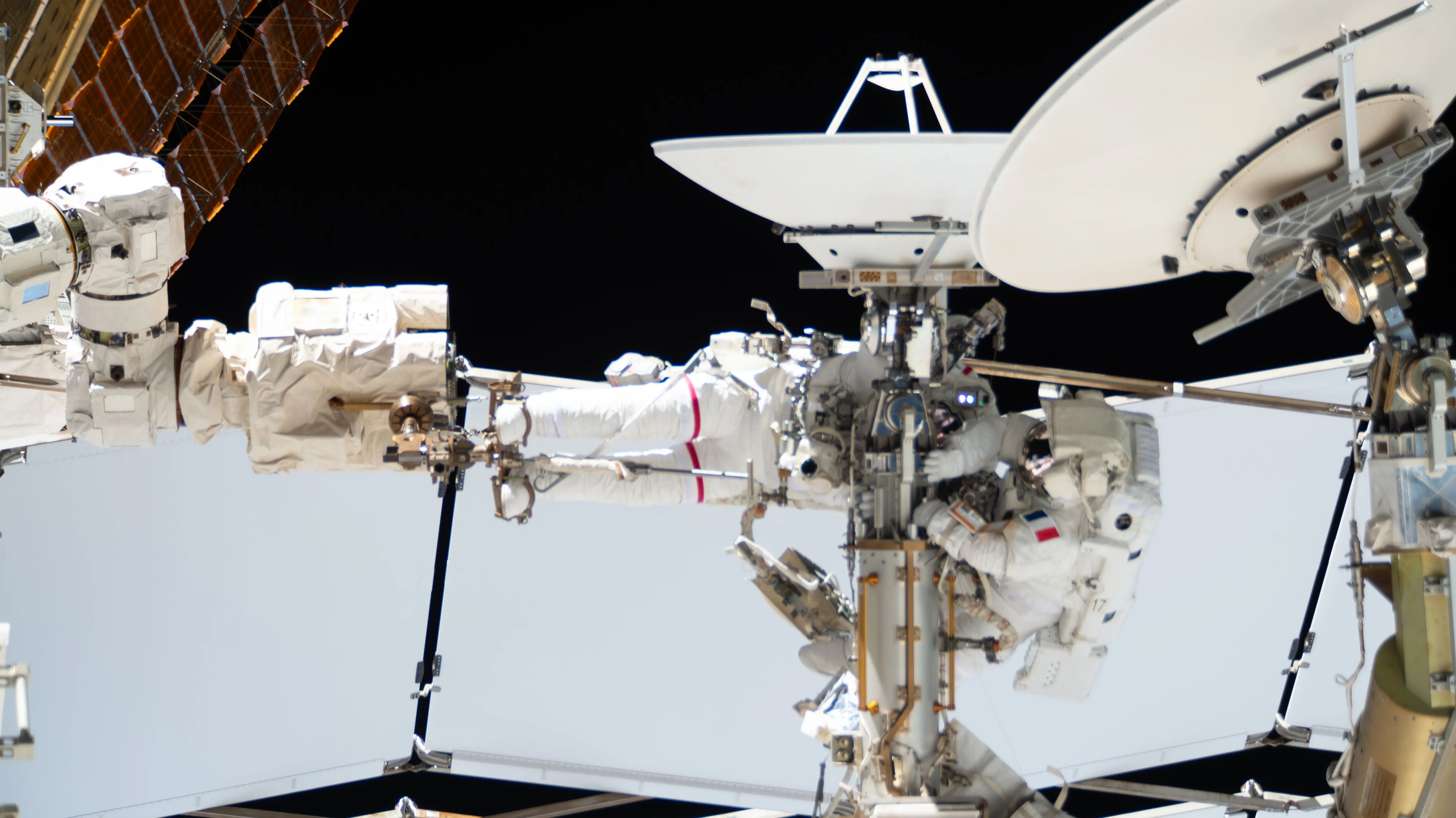 Astronauts Complete Spacewalk to Install ISS Upgrade