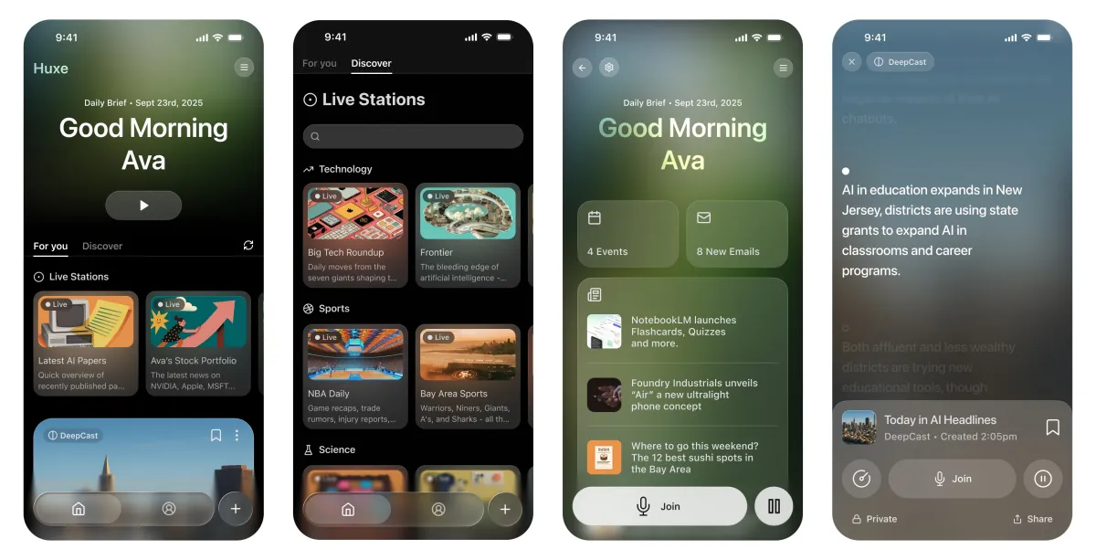 Audio-Generierungs-App Huxe stellt Betrieb ein