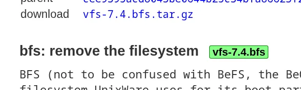 BFS File System to Be Removed From Linux Kernel 7.4