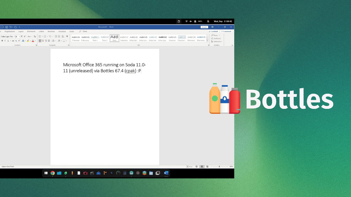 Bottles-Ersteller führt Microsoft 365 auf Linux aus