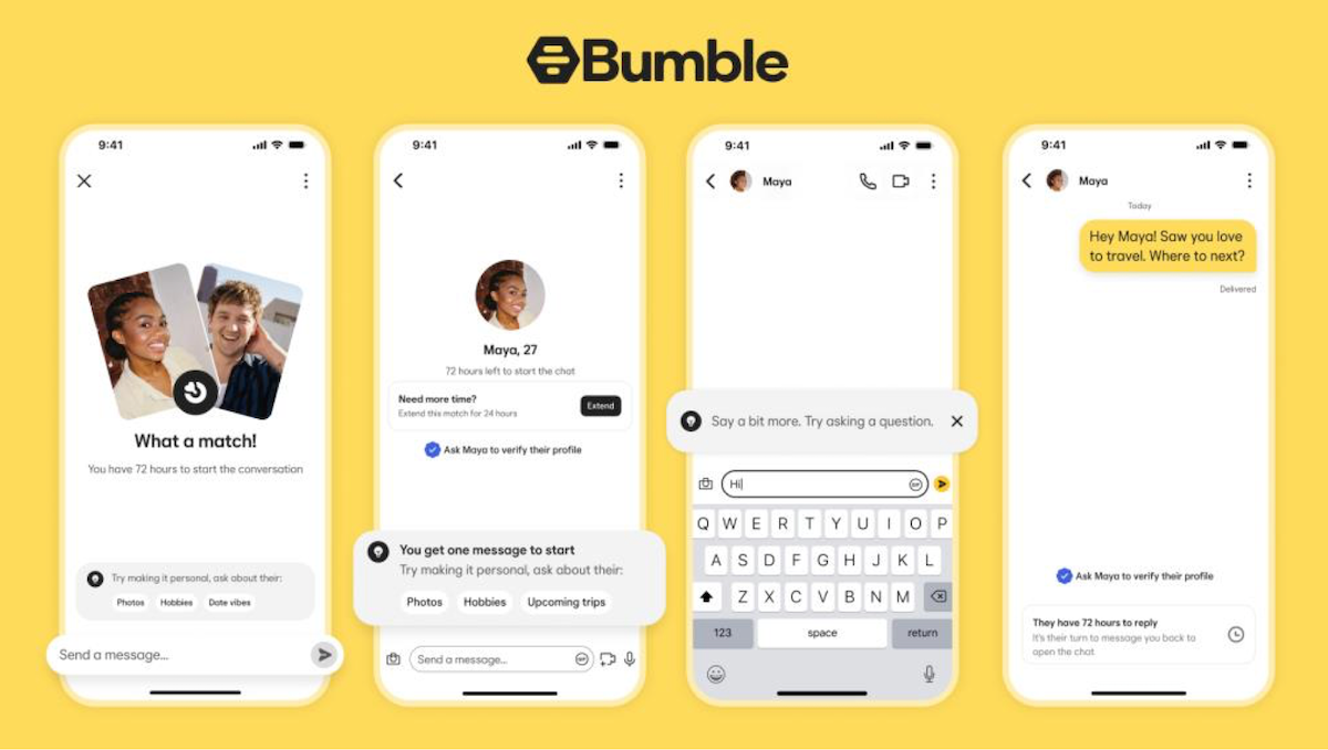 Bumble Ends Rule Requiring Women to Initiate Conversations