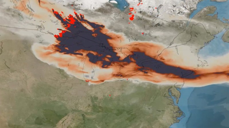 Kanadische Waldbrände lösen Besorgnis und Desinformation aus