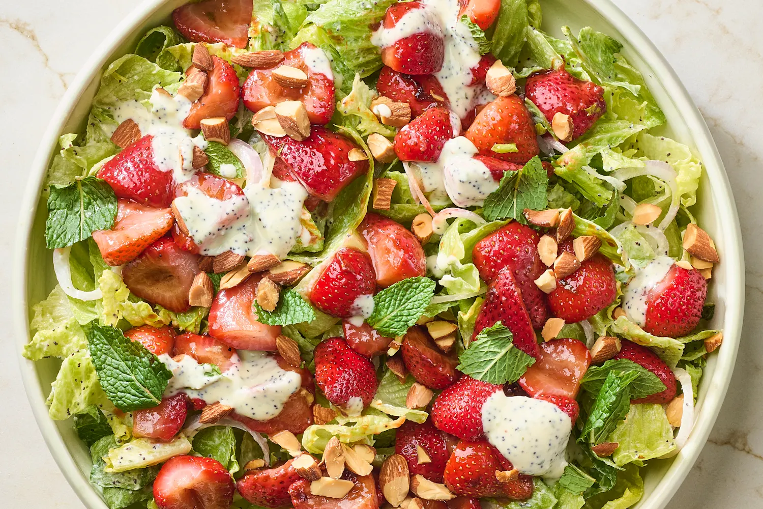 Caramelized Strawberry Salad with Boursin Poppyseed Dressing Recipe