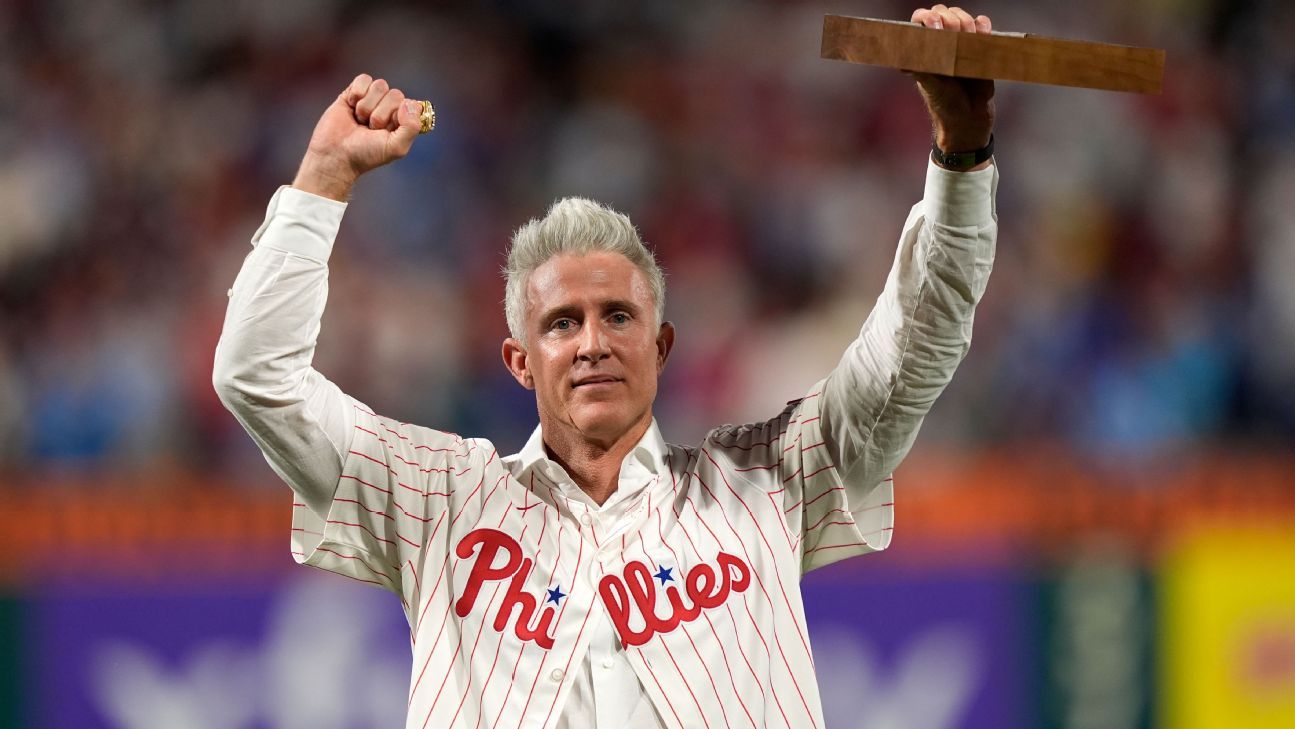 Chase Utley ingresa al Salón de la Fama de los Phillies