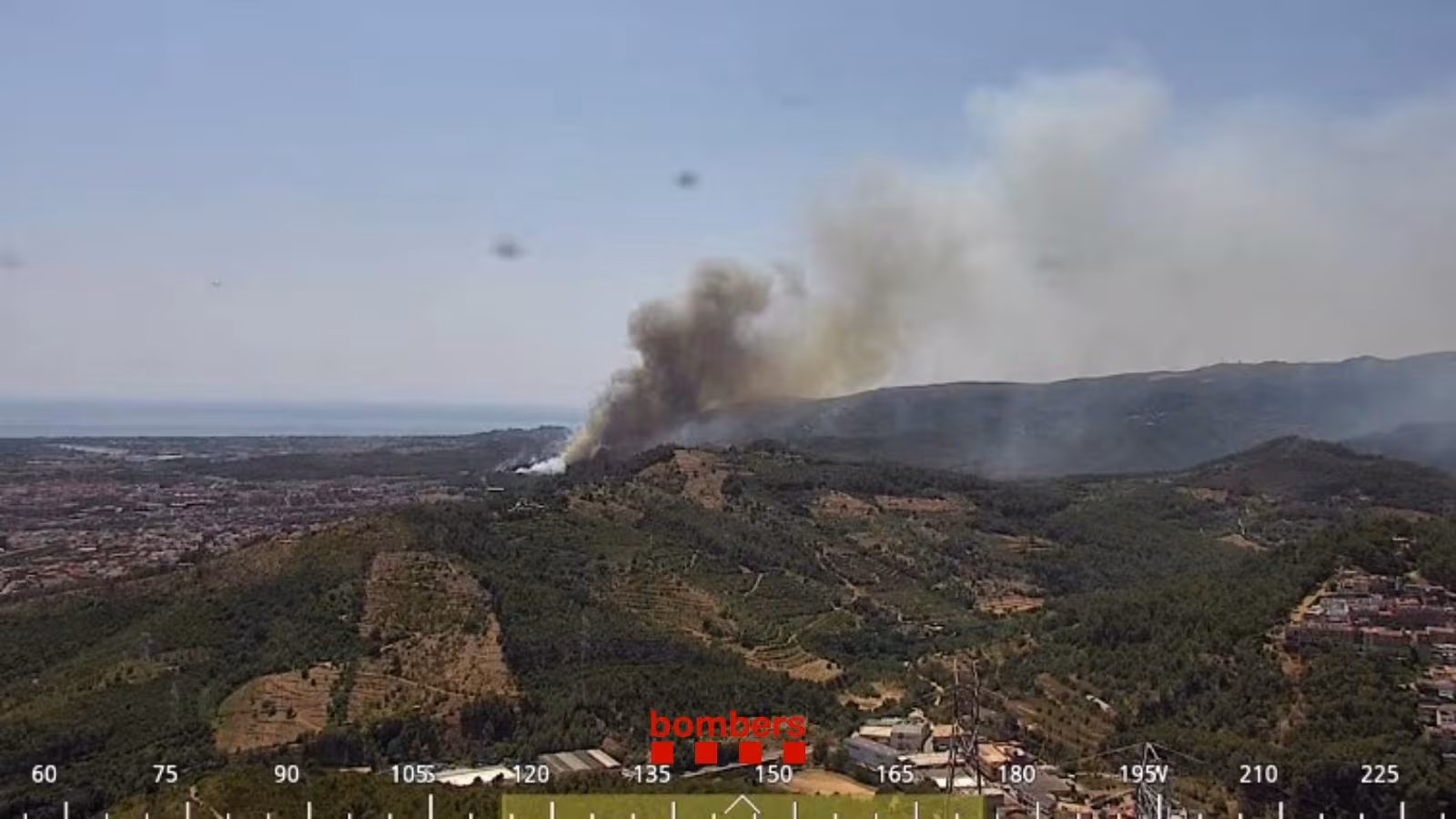 Confinamientos masivos en Cataluña por incendios forestales