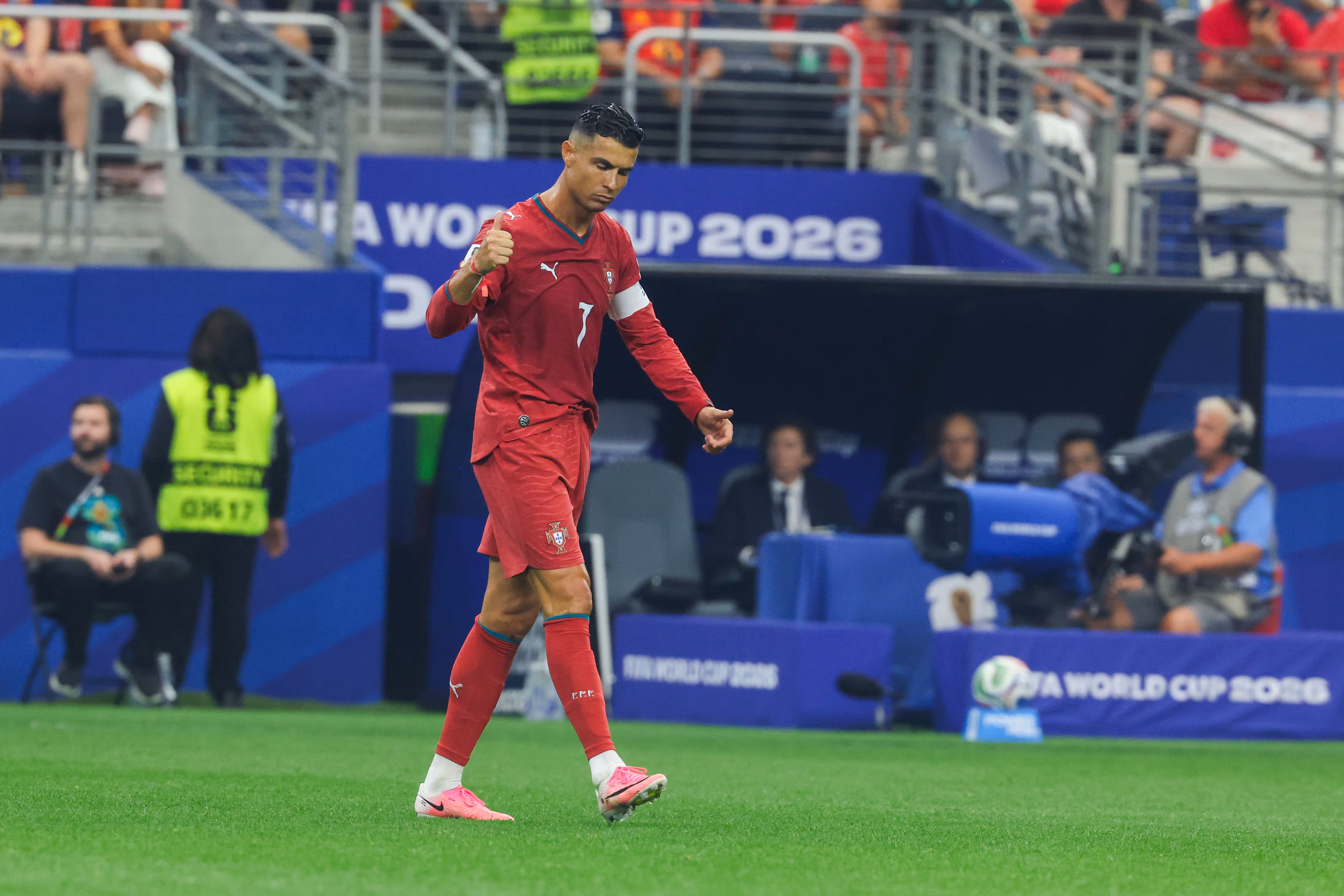 Cristiano Ronaldo disputa su último partido en un Mundial