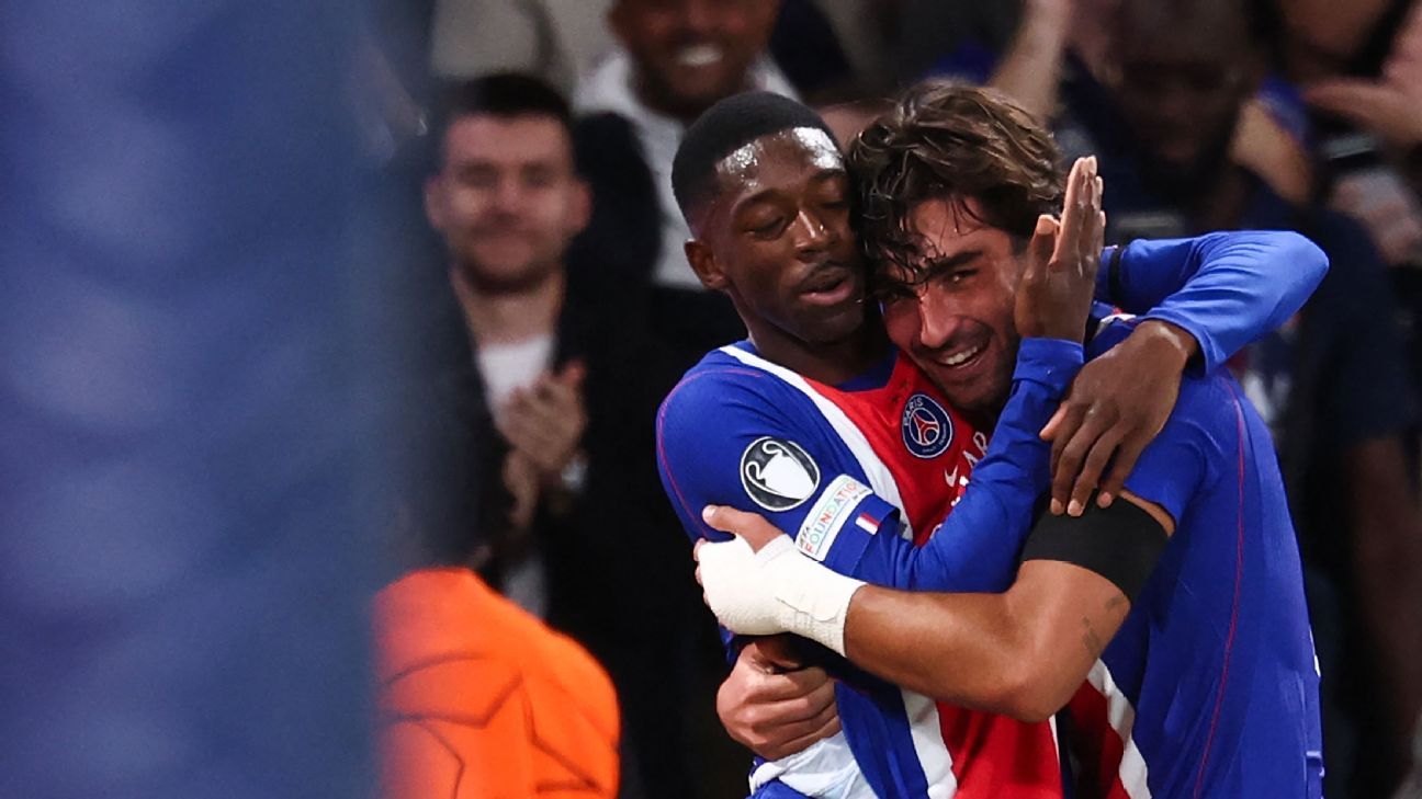Dembélé Scores Twice as PSG Win Champions League Opener