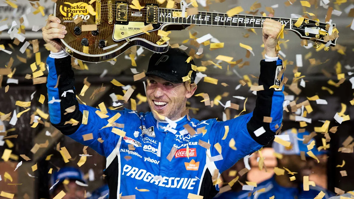 Denny Hamlin Wins at Nashville After Recovering from Start Penalty