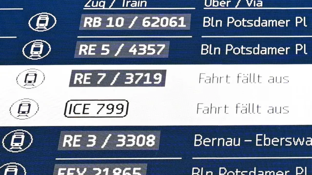 Deutsche Bahn: Jeder zwölfte Fernzug fällt aus oder ist verspätet