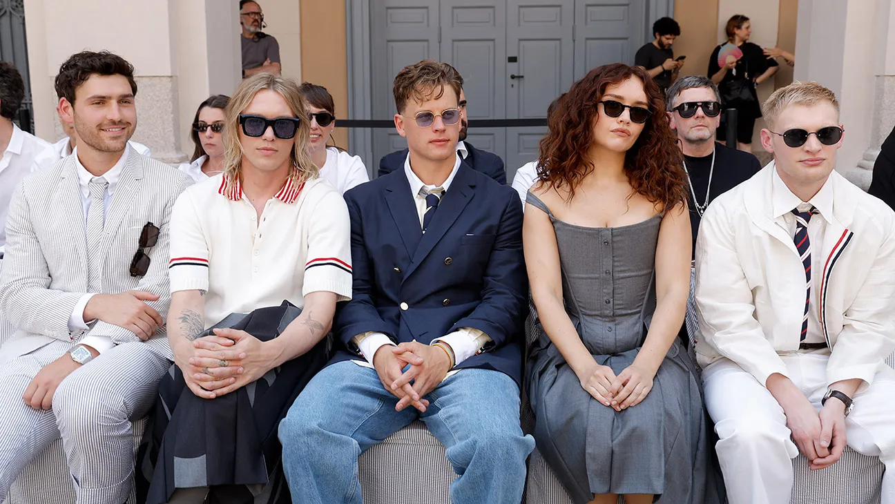 Director Curry Barker Attends Thom Browne Show at Milan Fashion Week