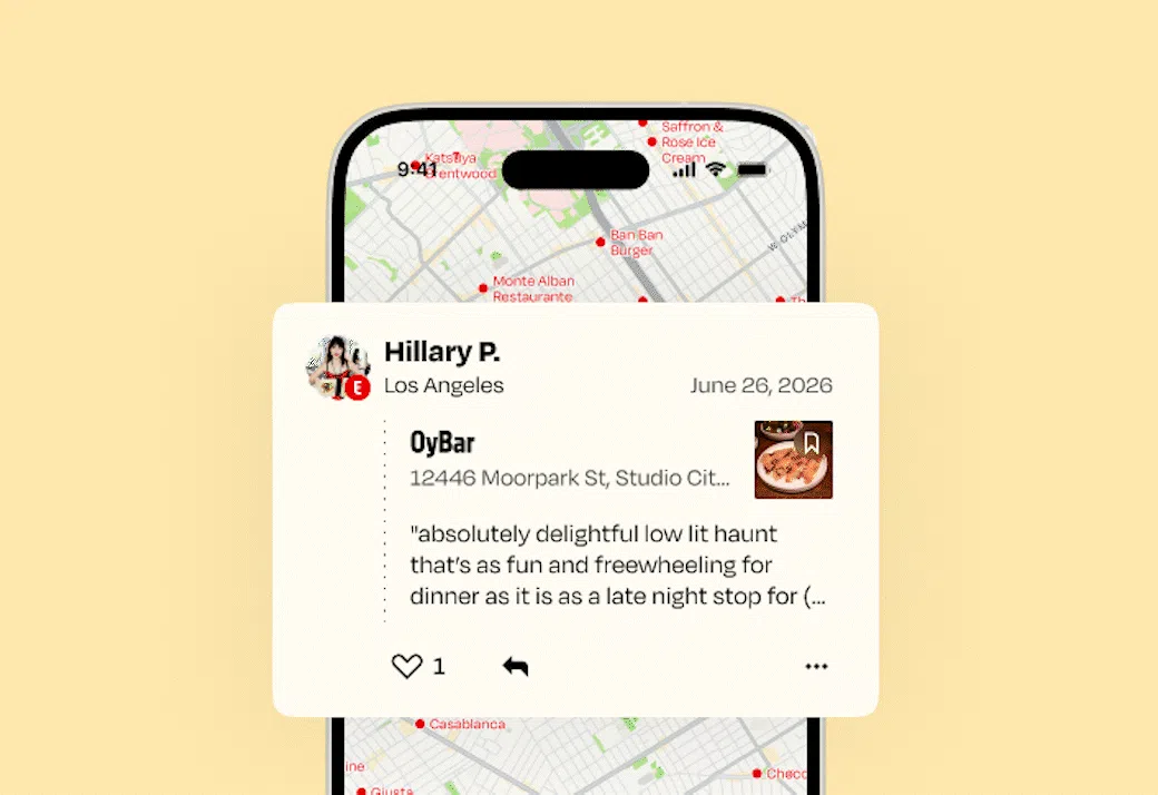 Eater App Adds Feature for Sharing Detailed Restaurant Notes