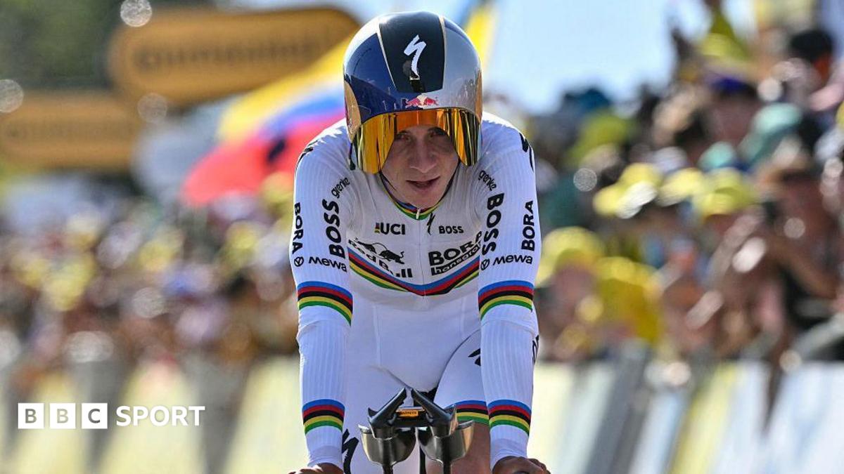 Evenepoel Gains on Pogacar in Tour de France Time Trial