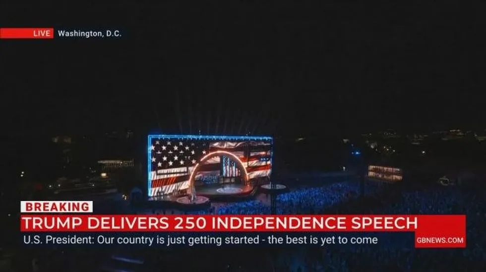 Fireworks Display Celebrates America's 250th Anniversary in Washington D.C.