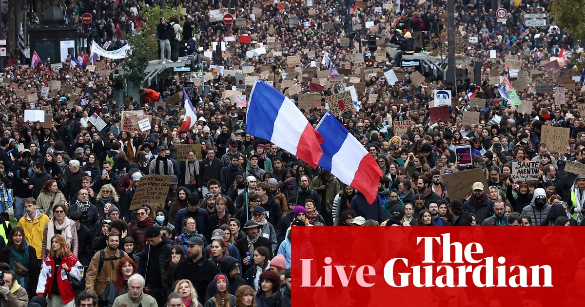 Frankreich erlebt landesweite Proteste mit 410.000 Demonstranten, Zusammenstöße gemeldet