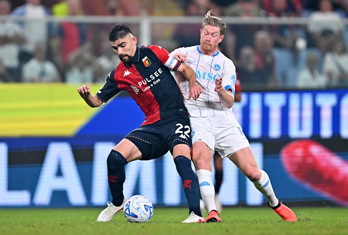 Genoa-Funktionäre protestieren gegen umstrittenes De-Bruyne-Tor im Napoli-Spiel