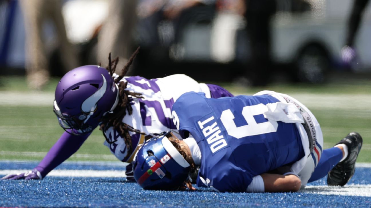 Giants QB Dart ist 'Verwirrt' über Gehirnerschütterungs-Check