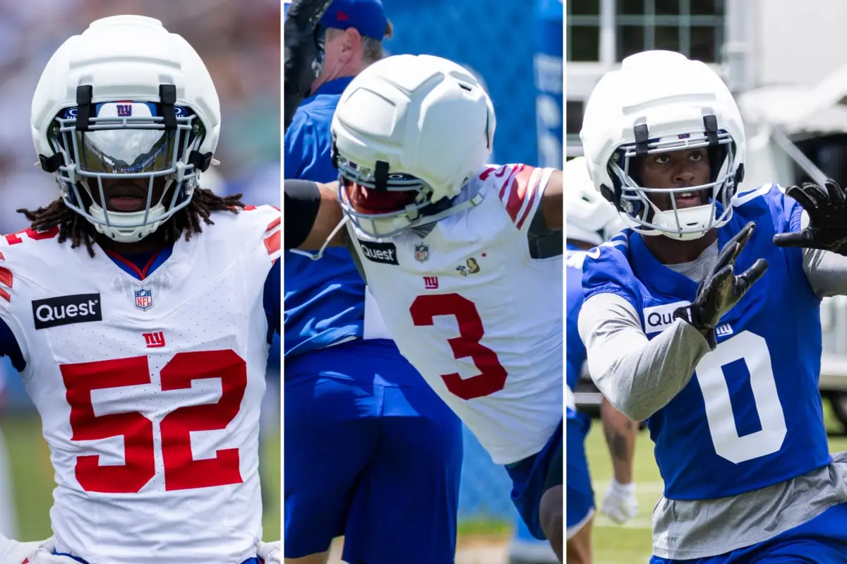 Giants Rookies Impress at Training Camp