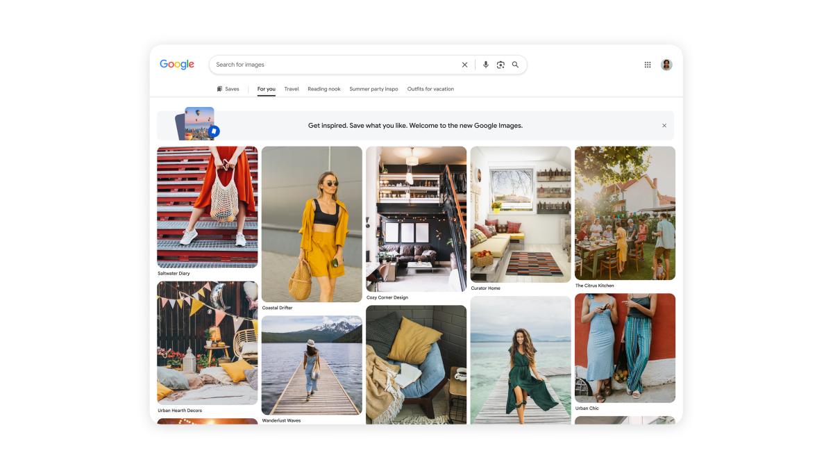 Google Images Redesigned for Visual Discovery