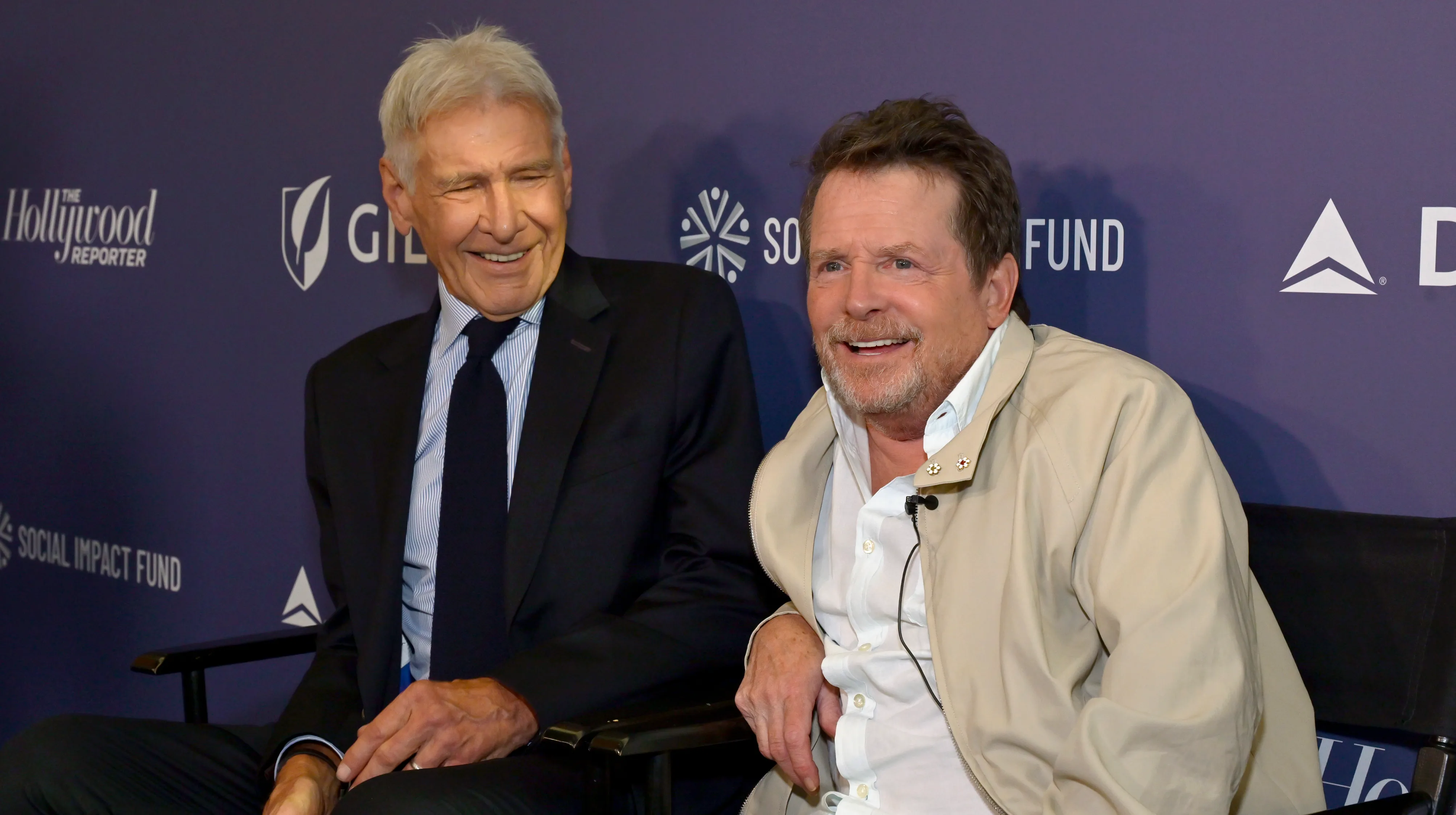 Harrison Ford Honors Michael J. Fox at Social Impact Summit