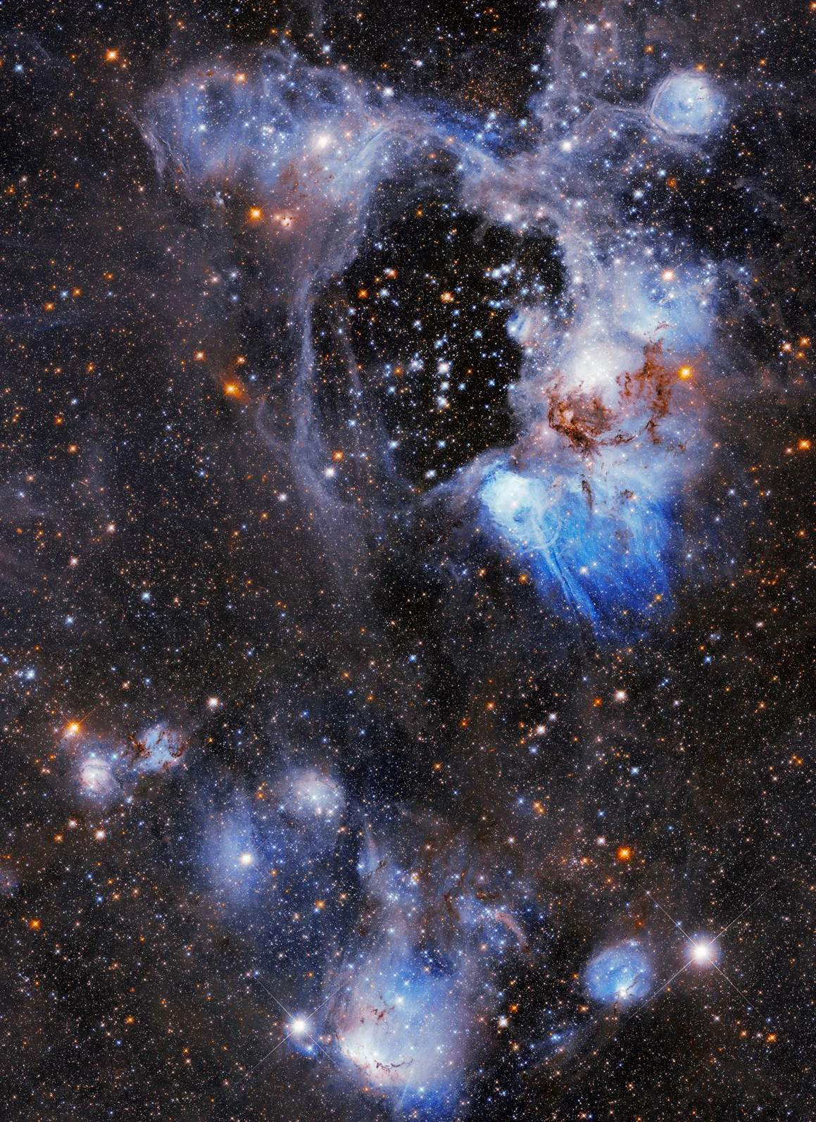Hubble Captures Superbubble in Large Magellanic Cloud