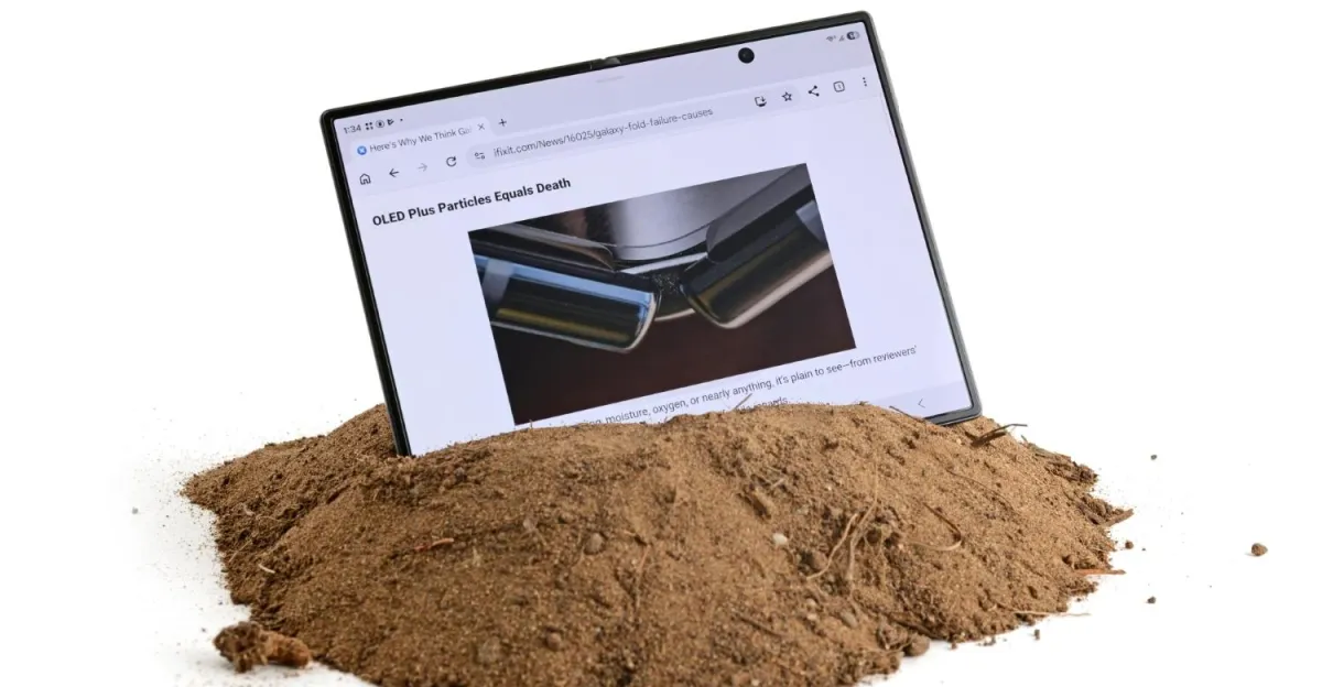 iFixit Teardown Finds Samsung Z Fold 8 Vulnerable to Pocket Lint