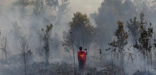 Indonesischer Teenager kämpft als "Superman" gegen Waldbrände