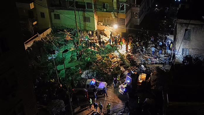 Israel Strikes Beirut Suburb, Targeting Hezbollah Commander in First Attack Since Ceasefire