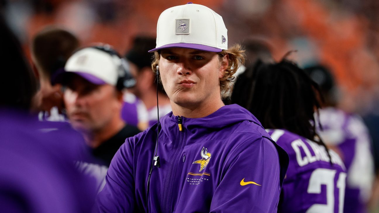 J.J. McCarthy to Begin Season as Vikings' No. 3 QB