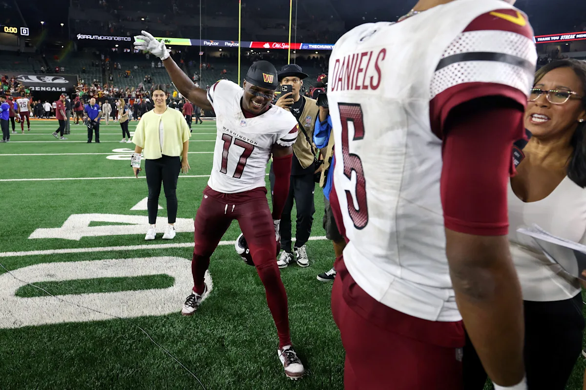 Jayden Daniels and Terry McLaurin Connect for Big Play at OTAs