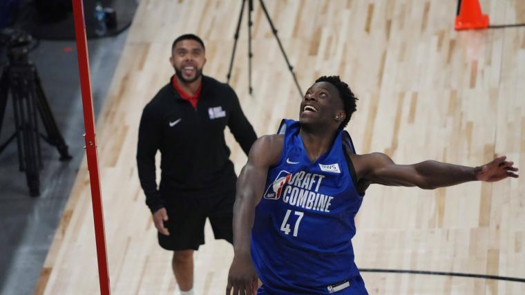 John Wall Interacts with Wizards' New Draft Pick AJ Dybantsa