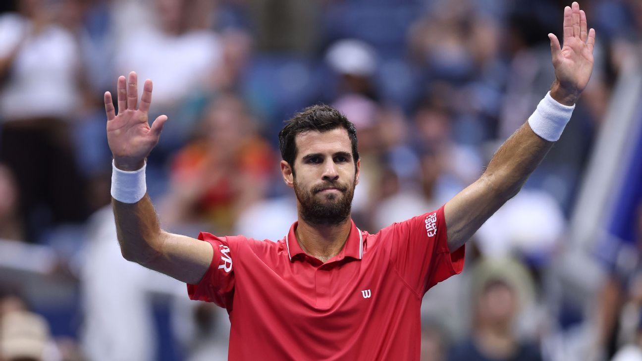 Khachanov erreicht US Open-Halbfinale nach Aufgabe von Blockx