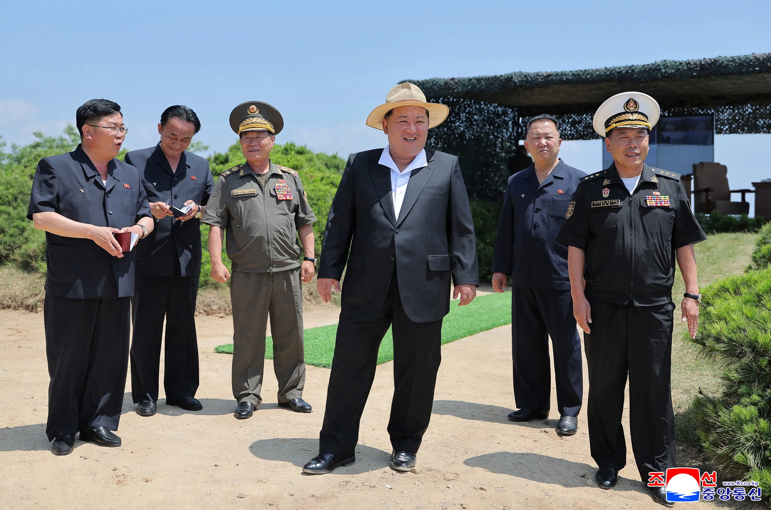 Kim Jong Un Oversees Weapons Tests from North Korean Destroyer