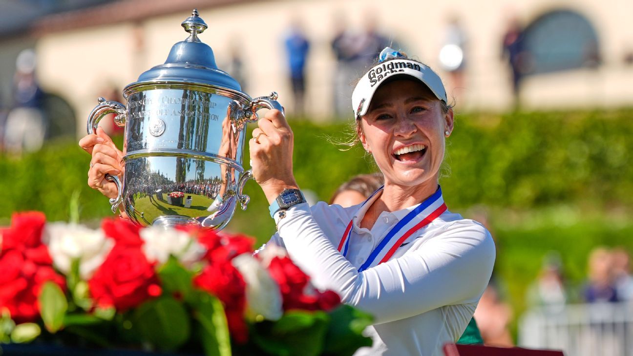 Korda gana su primer U.S. Women's Open en una victoria consecutiva de Grand Slam