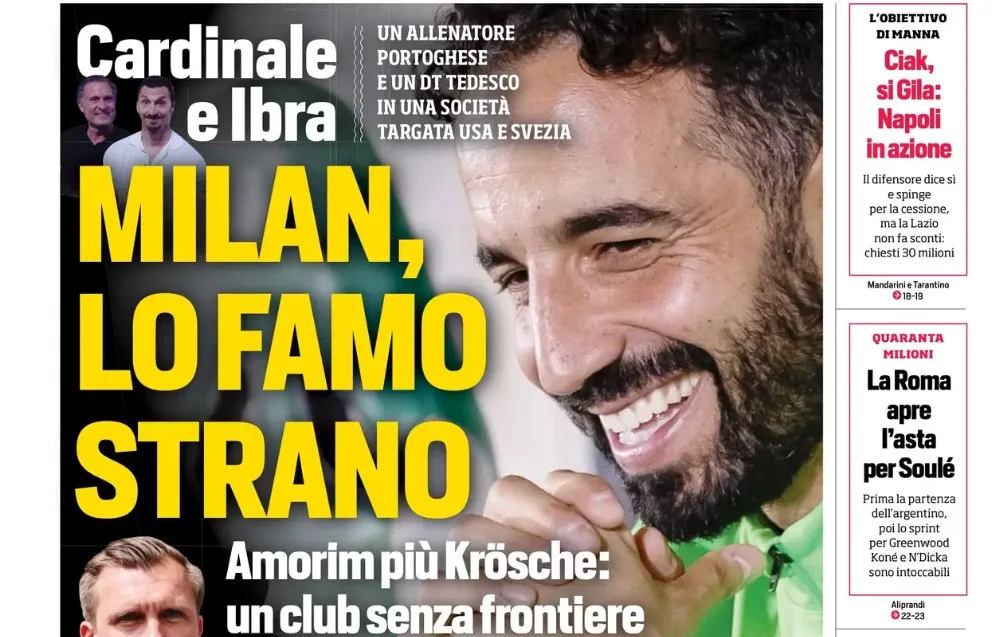 La Gazzetta dello Sport: Milan को पुनर्जीवित करने के लिए Amorim की नियुक्ति