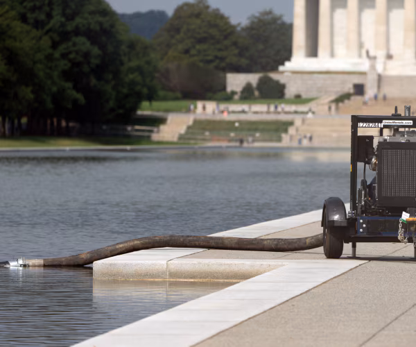Lincoln Memorial Reflecting Pool Drained Again Amidst Ongoing Revamp