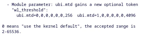 Linux 7.3 UBI Erhält Per-Device-Verschleißgrenzwerte