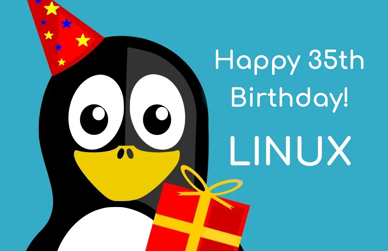 Linux 慶祝 35 週年