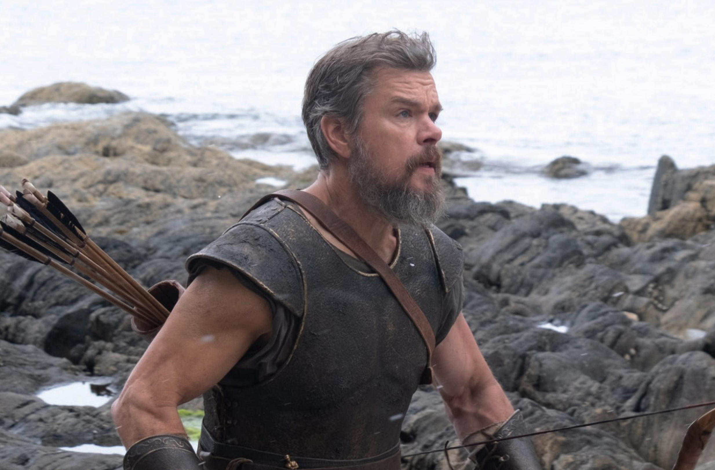 Matt Damon Praises Stunt Double's Physique on 'The Odyssey'