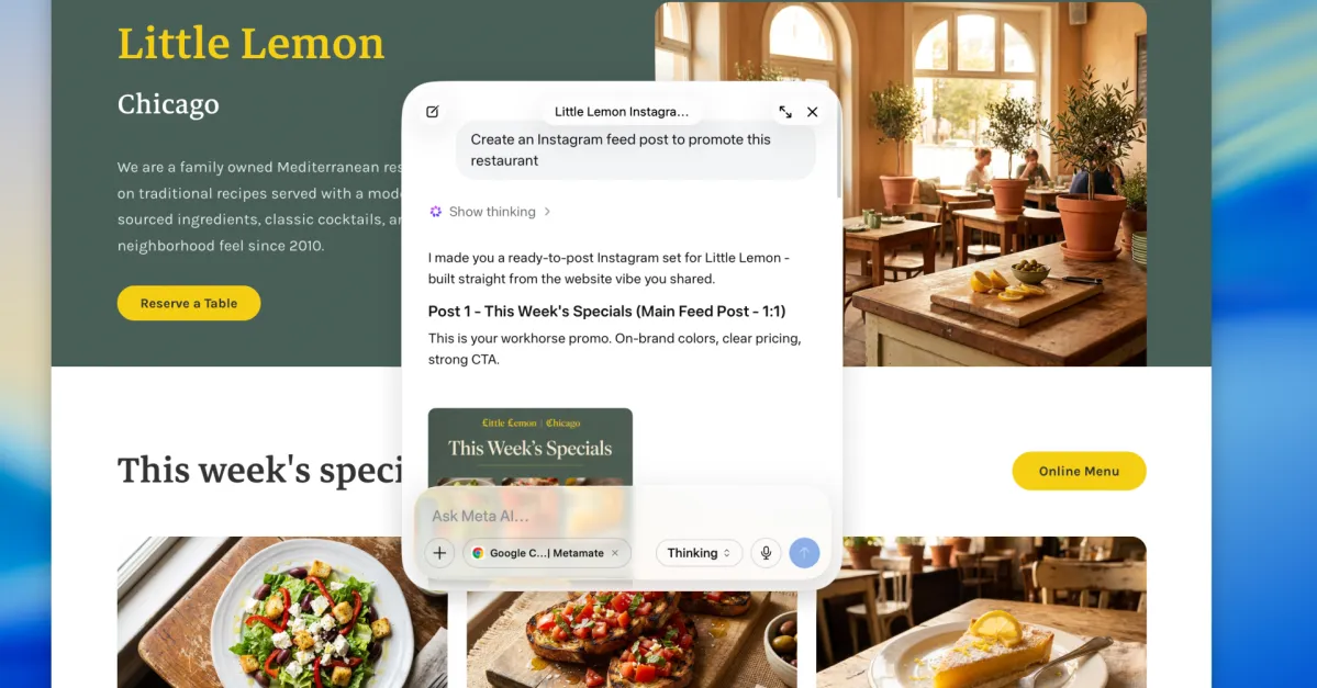 Meta Launches AI Chatbot App for Mac