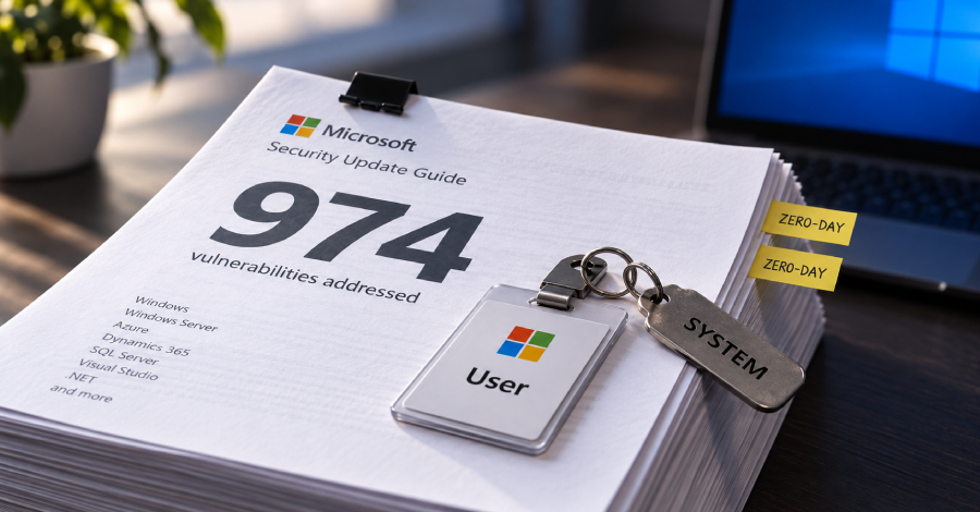 Microsoft Patches Record 974 Vulnerabilities, Including Two Actively Exploited Zero-Days