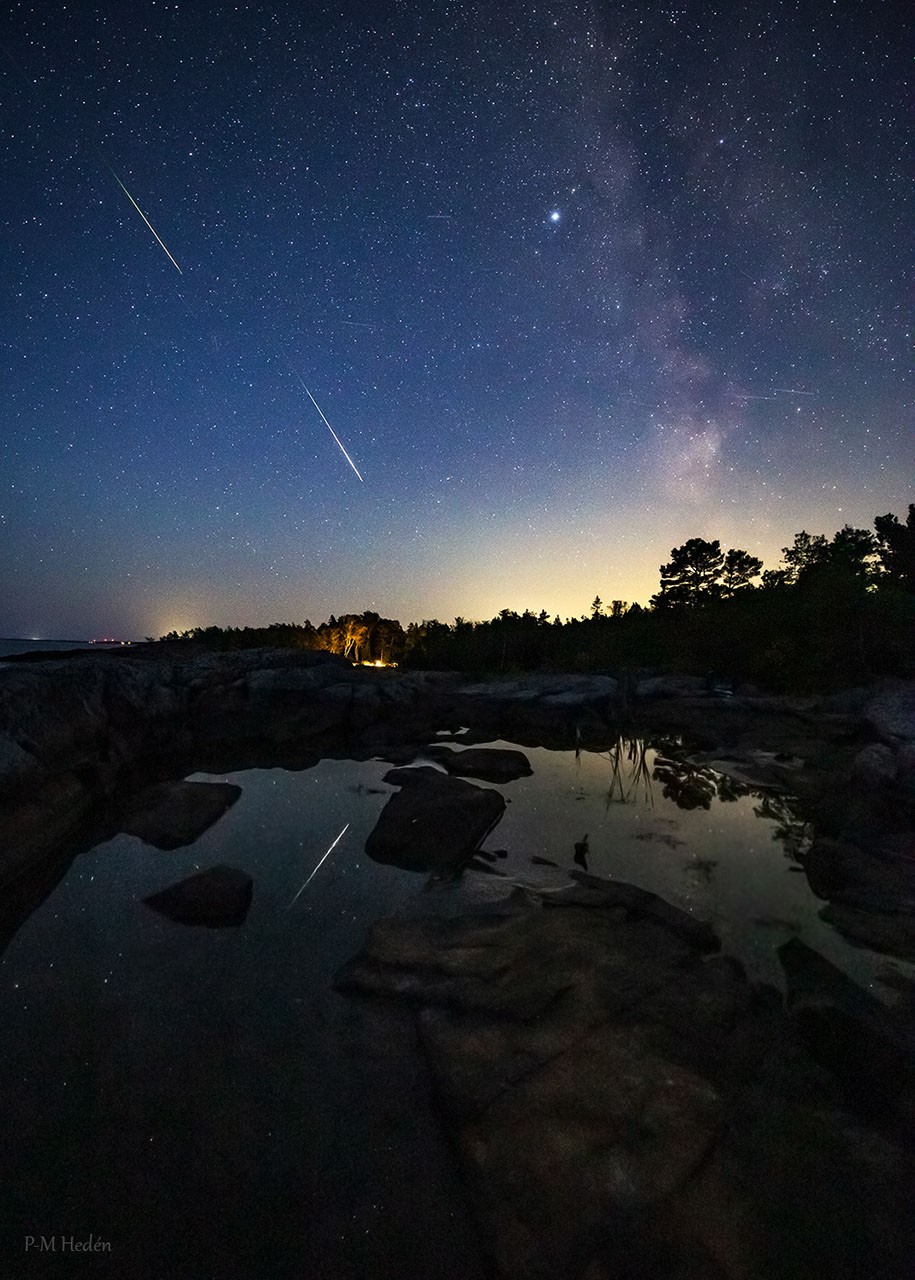 NASA Features Bright Perseids from Sweden in Astronomy Picture of the Day