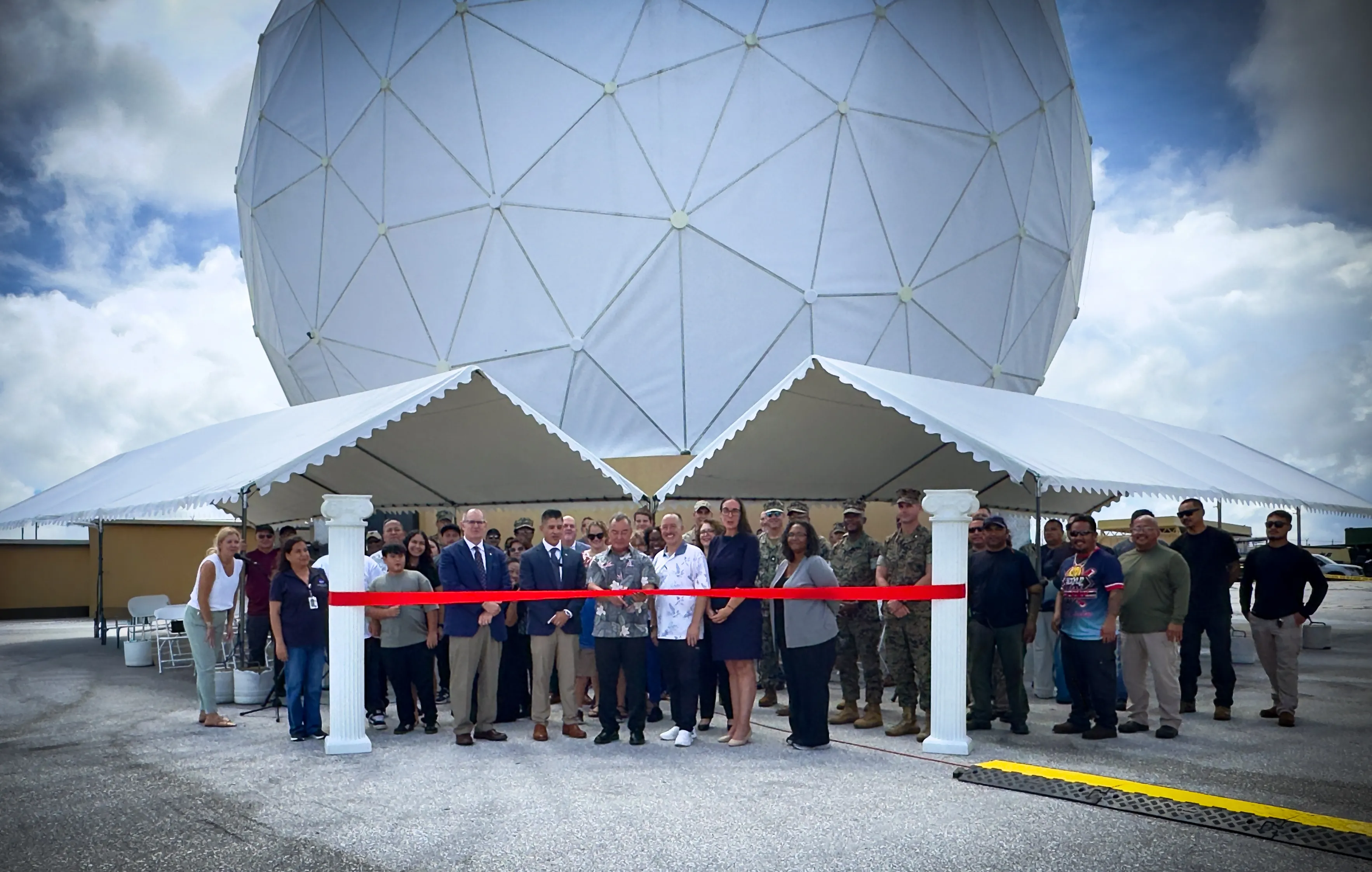 NASA stellt Guam-Station nach Schäden durch den Taifun Mawar wieder her
